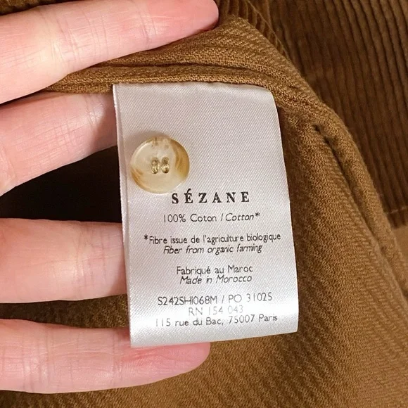 Sezane Max Corduroy Shirt - Picture 7 of 7